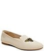 Color:Cream Ivory - Image 2 - Audrey Stretch Knit Bee Happy Loafers