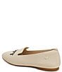 Color:Cream Ivory - Image 4 - Audrey Stretch Knit Bee Happy Loafers