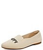Color:Cream Ivory - Image 5 - Audrey Stretch Knit Bee Happy Loafers