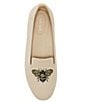 Color:Cream Ivory - Image 6 - Audrey Stretch Knit Bee Happy Loafers