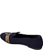Color:Navy Cheetah - Image 4 - Audrey Stretch Knit Cheetah Loafers