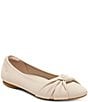 Color:Almond - Image 1 - Bibi Stretch Knit Knotted Ballet Flats