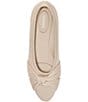 Color:Almond - Image 4 - Bibi Stretch Knit Knotted Ballet Flats
