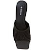Color:Black - Image 5 - Juliet Stretch Knit Slide Sandals