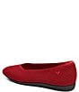 Color:Ruby Red/Black - Image 3 - Margot Walker Stretch Knit Ballet Flats