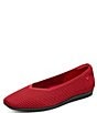 Color:Ruby Red/Black - Image 4 - Margot Walker Stretch Knit Ballet Flats