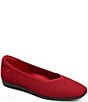 Color:Ruby Red/Black - Image 1 - Margot Walker Stretch Knit Ballet Flats