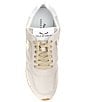 Color:Ice Plantine - Image 5 - Julia Suede Metallic Detail Lace-Up Sneakers