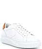 Color:White - Image 1 - Lipari Leather Platform Lace-Up Sneakers