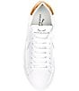 Color:White - Image 5 - Lipari Leather Platform Lace-Up Sneakers