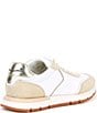 Color:Beige White - Image 2 - Storm Suede and Nylon Lace-Up Sneakers