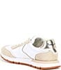 Color:Beige White - Image 3 - Storm Suede and Nylon Lace-Up Sneakers