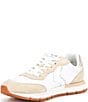 Color:Beige White - Image 4 - Storm Suede and Nylon Lace-Up Sneakers