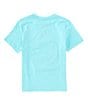 Color:Crete Blue - Image 2 - Little Boys 2T-7 Short Sleeve Stone Cone T-Shirt