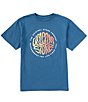 Color:Dark Blue - Image 1 - Big Boys 8-20 Short Sleeve Twisted Up Graphic T-Shirt