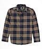 Color:Navy - Image 1 - Big Boys 8-20 Long Sleeve Caden Plaid Button-Up Shirt