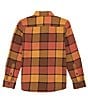 Color:Burrow Brown - Image 2 - Big Boys 8-20 Long Sleeve Caden Plaid Flannel Shirt