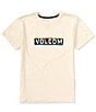 Color:Off-White Heather - Image 1 - Big Boys 8-20 Short Sleeve Grass Pass T-Shirt