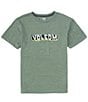 Color:Fir Green Heather - Image 1 - Big Boys 8-20 Short Sleeve Grass Pass T-Shirt