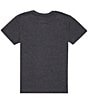 Color:Dark Black Heather - Image 2 - Big Boys 8-20 Short Sleeve Heavy Gain T-Shirt