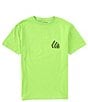 Color:Electric Green - Image 1 - Big Boys 8-20 Short Sleeve Repeater T-Shirt