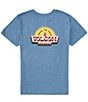 Color:Stone Blue Heather - Image 1 - Big Boys 8-20 Short Sleeve Shaped Up T-Shirt