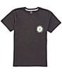 Color:Washed Black Heather - Image 2 - Big Boys 8-20 Short Sleeve Shaped Up T-Shirt