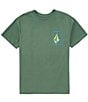 Color:Fir Green - Image 2 - Big Boys 8-20 Short Sleeve Stone Breakage Graphic T-Shirt