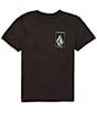 Color:Black - Image 2 - Big Boys 8-20 Short Sleeve Stone Breakage Graphic T-Shirt
