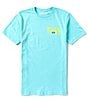 Color:Crete Blue - Image 2 - Big Boys 8-20 Short Sleeve Viz Fray T-Shirt