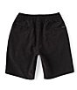 Color:Black - Image 2 - Big Boys 8-20 Understoned Elastic Waist 15#double; Outseam Hybrid Shorts