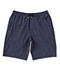 Color:Navy - Image 1 - Big Boys 8-20 Understoned Elastic Waist 15#double; Outseam Hybrid Shorts