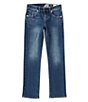 Color:Atlantic - Image 1 - Big Boys 8-20 Vorta Straight-Fit Denim Jeans