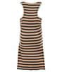 Color:Reef Pink - Image 2 - Big Girls 7-16 Sleeveless Lil Knit Stripe Dress