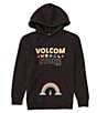 Color:Vintage Black - Image 1 - Big Girls 7-16 Truly Stoked BF Pullover Hoodie