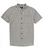 Color:Grey - Image 1 - Date Knight Short Sleeve Woven Shirt