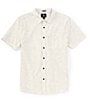 Color:Off-White - Image 1 - Date Knight Short Sleeve Woven Shirt