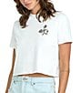 Volcom Dial Crop Short Sleeve T-Shirt, Color:White - Image 5