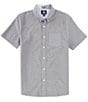 Color:Black - Image 1 - Everett Oxford Short Sleeve Shirt