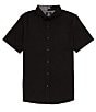 Color:New Black - Image 1 - Everett Oxford Short Sleeve Shirt