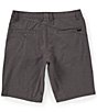 Color:Charcoal Heather - Image 2 - Frickin Surf N Turf 21#double; Outseam REPREVE® Recycled Materials Hybrid Surf Walk Shorts