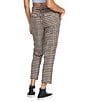 Color:Multi - Image 2 - Frochickie High Rise Checkered Straight Leg Pants