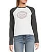 Volcom Giving In Raglan Long Sleeve Shirt, Color:Vintage Black - Image 1