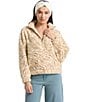 Volcom Halfstone Long Sleeve Faux Sherpa Pullover, Color:Vintage White - Image 3