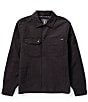 Color:Black - Image 1 - Larkin Long-Sleeve Boxy-Fit Overshirt Jacket
