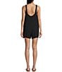 Volcom Lil Gauze Tie Strap Romper, Color:Vintage Black - Image 2
