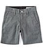 Color:Charcoal Heather - Image 1 - Little Boys 2T-7 Chino Shorts
