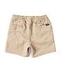 Color:Khaki - Image 2 - Little Boys 2T-7 Frickin Elastic Waist Chino Shorts
