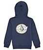 Color:Navy - Image 1 - Little Boys 2T-7 Long Sleeve Hiflyer Fleece Hooded Jacket
