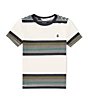Color:Off White - Image 1 - Little Boys 2T-7 Short Sleeve Knowstone Crew T-Shirt